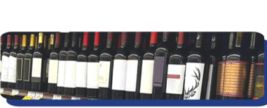 Wine retail shelf
